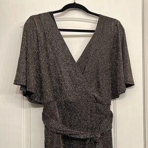 Torrid Gold Shimmer Surplus Jumpsuit - NWT Size 3